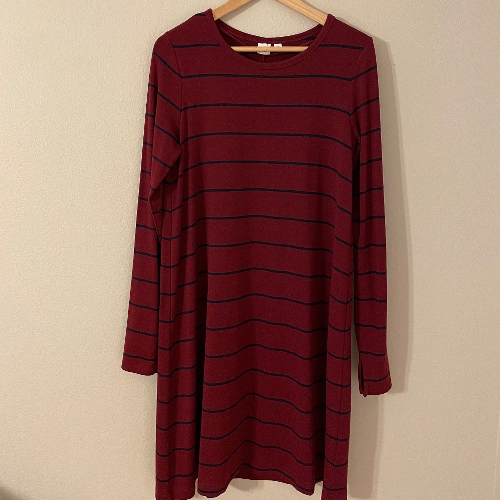 GAP Long-Sleeve Midi Dress